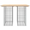 Banc de jardin design de gabion 100x70x72 cm bois massif de pin 