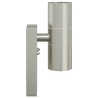 Appliques Murales Extérieures 2 pcs Argent Acier Inoxydable IP44 