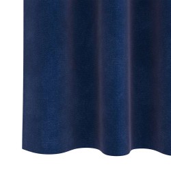 Rideaux Blackout avec bande supérieure 2 pièces Velours bleu foncé 