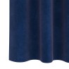 Rideaux Blackout avec bande supérieure 2 pièces Velours bleu foncé 