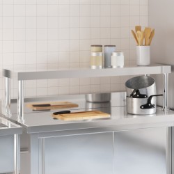 Étagère de table de travail 110x30x35 cm inox 