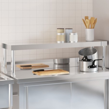 Étagère de table de travail 110x30x35 cm inox 