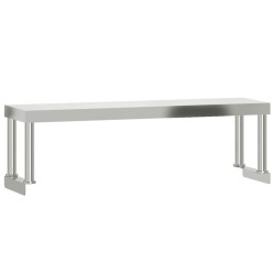 Étagère de table de travail 110x30x35 cm inox 