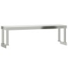 Étagère de table de travail 110x30x35 cm inox 