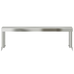 Étagère de table de travail 110x30x35 cm inox 