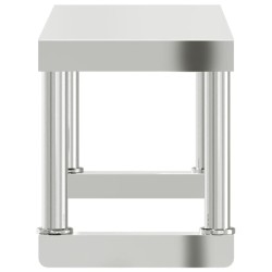 Étagère de table de travail 110x30x35 cm inox 