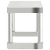 Étagère de table de travail 110x30x35 cm inox 