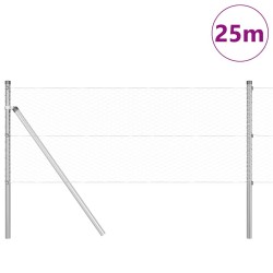 Clôture Hexagonale 0,6x25 m Acier Galvanisé 