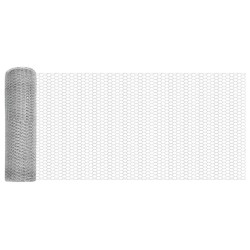 Clôture Hexagonale 0,6x25 m Acier Galvanisé 
