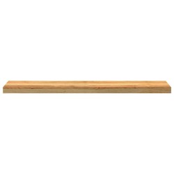 Appuis de fenêtre 2 pcs marron clair bois de chêne massif 