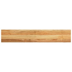 Appuis de fenêtre 2 pcs marron clair bois de chêne massif 