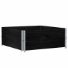 Colliers de palette 2 pcs noir 100x100 cm bois de pin solide 