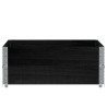 Colliers de palette 2 pcs noir 100x100 cm bois de pin solide 