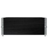 Colliers de palette 2 pcs noir 100x100 cm bois de pin solide 