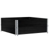 Colliers de palette 2 pcs noir 100x100 cm bois de pin solide 