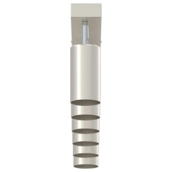 Projecteur de Plafond 6 Voies Ajustable GU10 en Nickel Brossé 