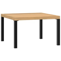 Table basse de jardin noir 65x65x40 cm aluminium 