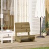 Chaise de jardin 60x64x70,5 cm bois de pin imprégné 