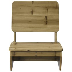 Chaise de jardin 60x64x70,5 cm bois de pin imprégné 