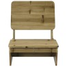 Chaise de jardin 60x64x70,5 cm bois de pin imprégné 