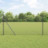 Clôture en fil soudé gris 1,4x25 m en acier 