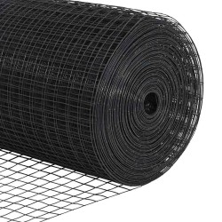 Clôture en fil soudé gris 1,4x25 m en acier 