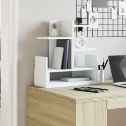 Organisateur de bureau blanc 49x20x52,5 cm bois d'ingénierie 