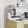 Organisateur de bureau blanc 49x20x52,5 cm bois d'ingénierie 