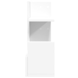 Organisateur de bureau blanc 49x20x52,5 cm bois d'ingénierie 