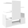 Organisateur de bureau blanc 49x20x52,5 cm bois d'ingénierie 