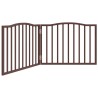 Barrière pour chien pliable 2 panneaux 160 cm bois de peuplier 
