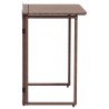 Table de jardin pliante marron 90 x 51 x 75 cm polyrotin 