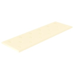 Panneaux muraux 12 pcs Crème 90x30 cm Similicuir 3,24 m² 