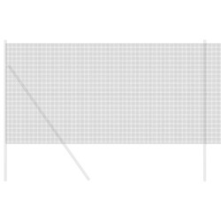 Clôture en fil soudé gris 1,4x25 m en acier 
