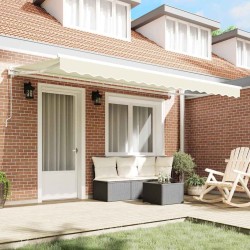 Tissu de remplacement de store pour cadre 4x2 m Crème 
