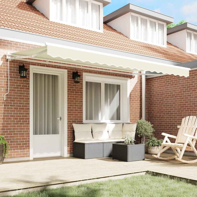 Tissu de remplacement de store pour cadre 4x2 m Crème 