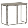Table de jardin pliante gris 90 x 51 x 75 cm polyrotin 