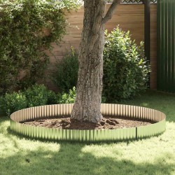 Bordures de jardin 25 cm x 10 m Acier galvanisé flexible ondulé 