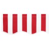 Tissu de remplacement d'auvent pour cadre de 3,5x2 m Rouge et Blanc 