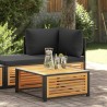 Table de jardin 68x68x30 cm bois massif d'acacia 