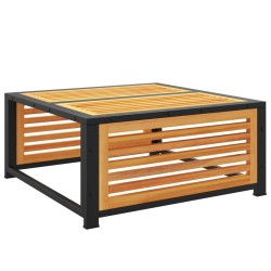 Table de jardin 68x68x30 cm bois massif d'acacia 