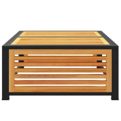 Table de jardin 68x68x30 cm bois massif d'acacia 