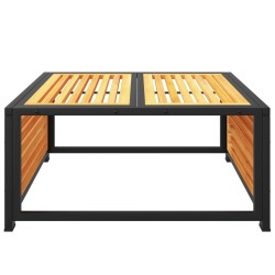 Table de jardin 68x68x30 cm bois massif d'acacia 
