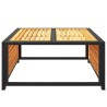 Table de jardin 68x68x30 cm bois massif d'acacia 