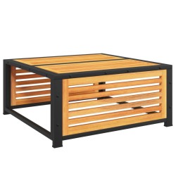 Table de jardin 68x68x30 cm bois massif d'acacia 