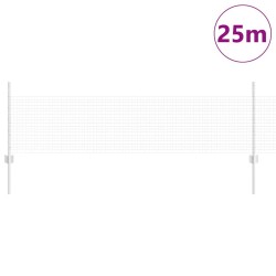 Set de clôture de jardin Ensemble de 2 Acier galvanisé 25 x 0,5 m 