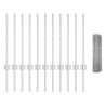 Set de clôture de jardin Ensemble de 2 Acier galvanisé 25 x 0,5 m 