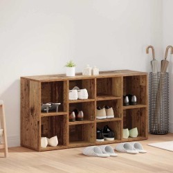 Banc à chaussures Vieux bois 103 x 30 x 55 cm Bois d'ingénierie 