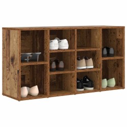 Banc à chaussures Vieux bois 103 x 30 x 55 cm Bois d'ingénierie 