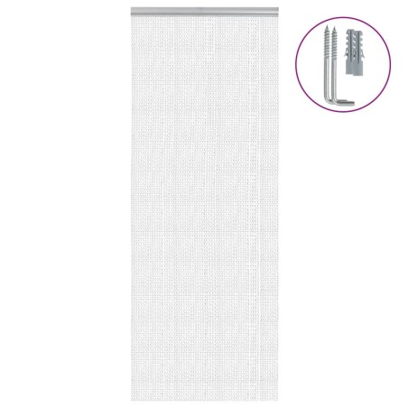 Moustiquaire de porte à chaîne 80x221 cm aluminium 